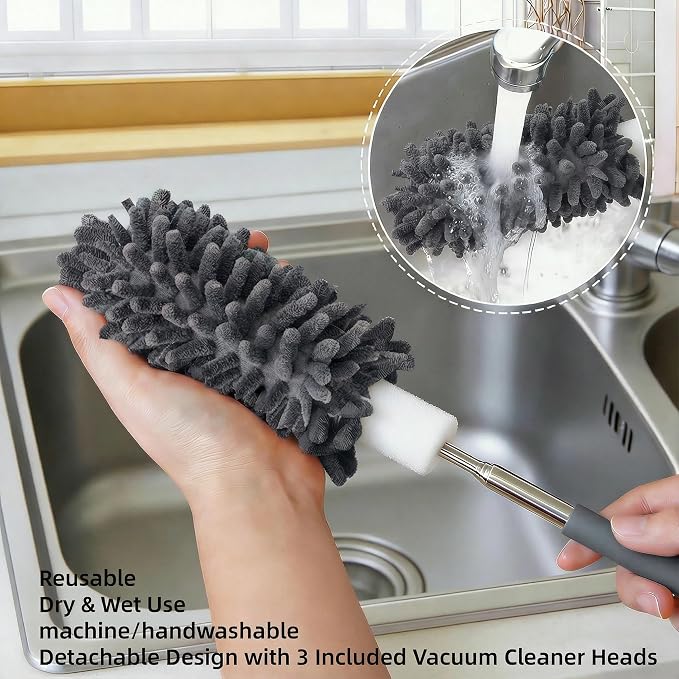 Microfiber Duster for Cleaning, GMLKRY Hand Washable Dusters - Image 4