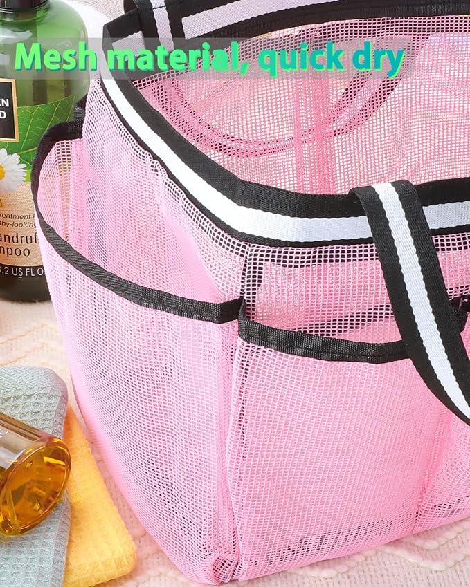 XL Mesh Shower Caddy Portable Shower Bag - Image 7