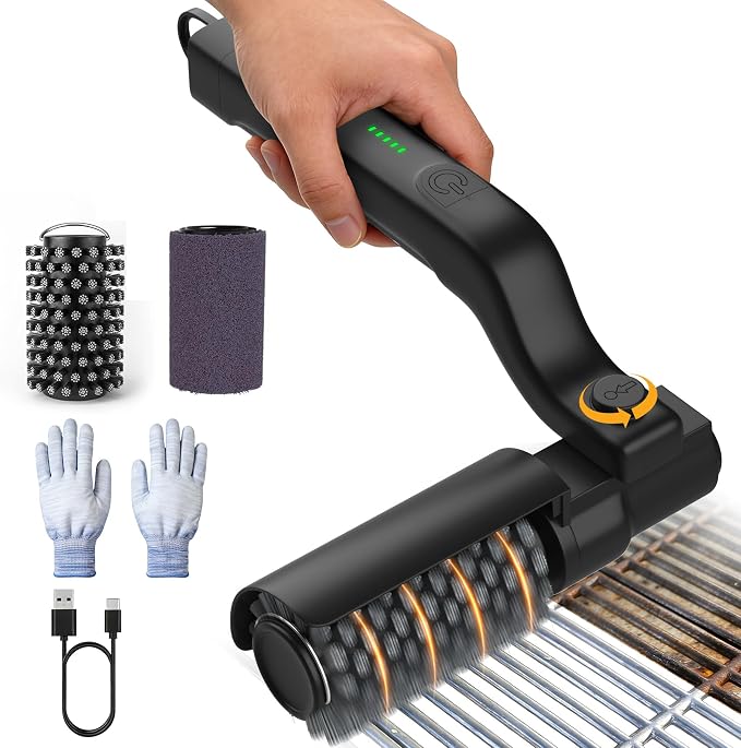 Electric Grill Brush, 3-Speed Rotary BBQ Cleaning Tool by ZEYEGOYOfficial