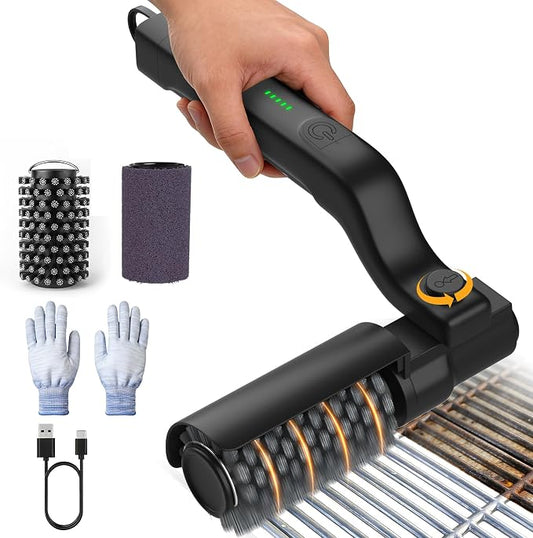 Electric Grill Brush, 3-Speed Rotary BBQ Cleaning Tool by ZEYEGOYOfficial