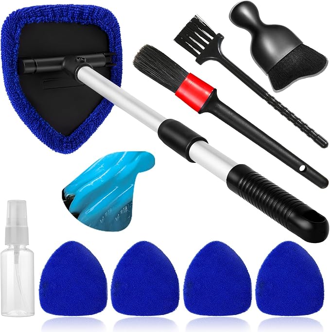 10pcs Windshield Cleaner Tool, Car Window Cleaning Wash Kit by Qydipclin