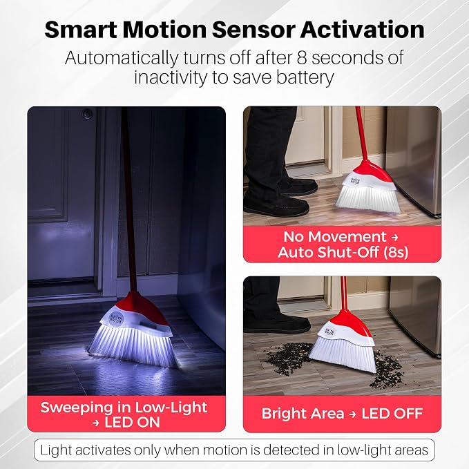Indoor Broom with LED Lights | Angle Broom - Image 3