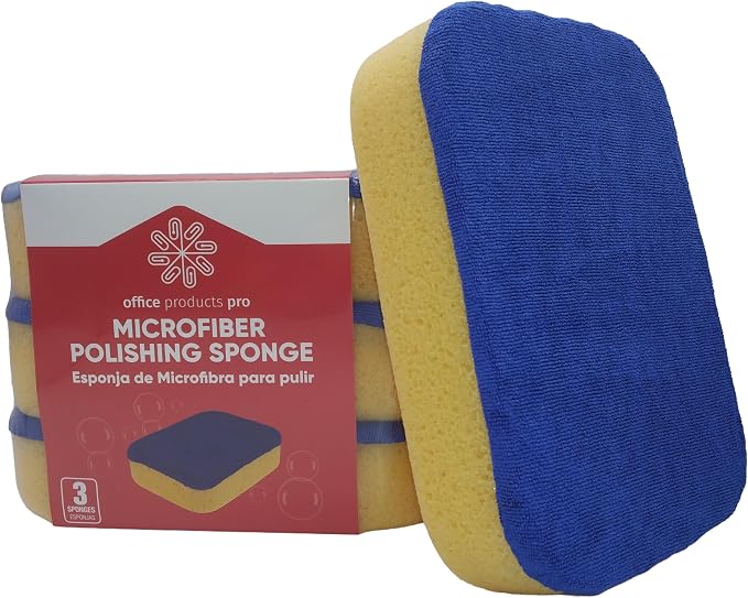 Microfiber Polishing Sponge, Heavy Duty, Ultra Performance, Extra Large 7.5” x by Unknown