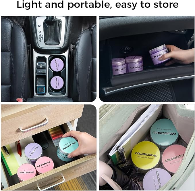 COLORCORAL 2-Piece Lavender Scented Car Cleaning Gel - Image 4