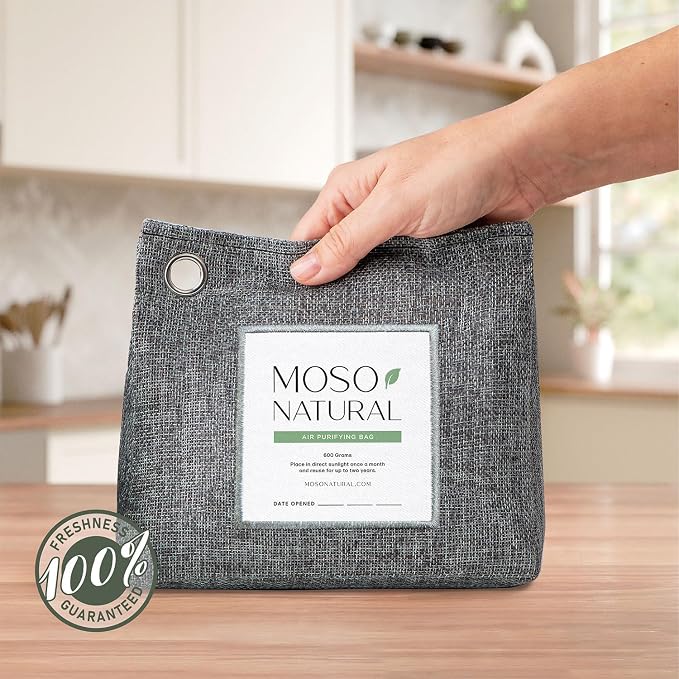Moso Natural Air Purifying Bag 600g Premium Bamboo Charcoal Odor Absorber | Pet - Image 2