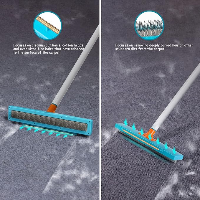 Carpet Rake-Carpet Hair Removal Tool-Carpet Rake to Fluff Carpet-Carpet Scraper - Image 2