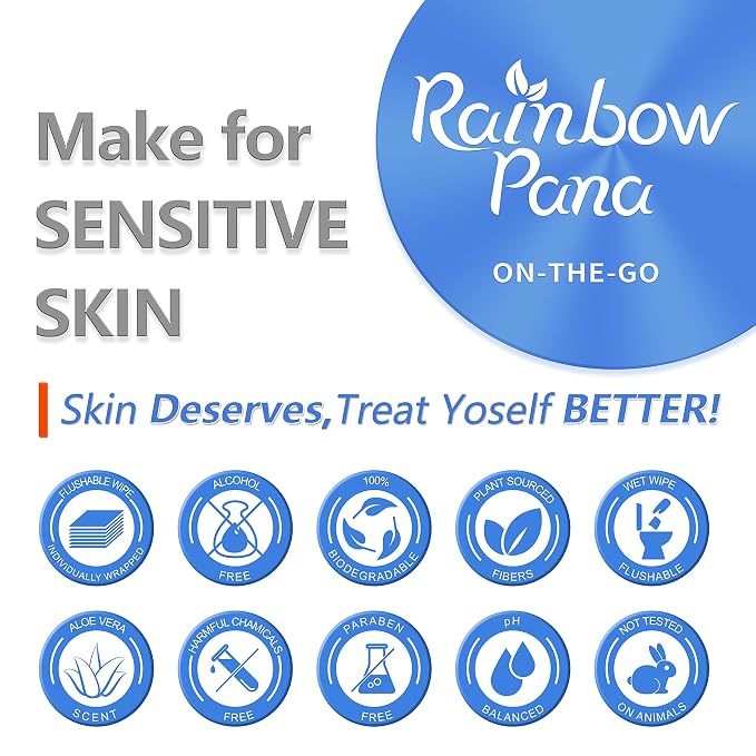 RainbowPana Flushable Wipes - Image 2