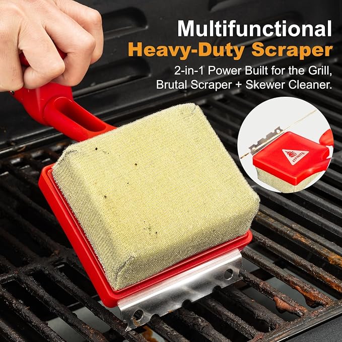 BBQ Grill Cleaner Brush, EEFINITE Steam Grill Brush - Image 4