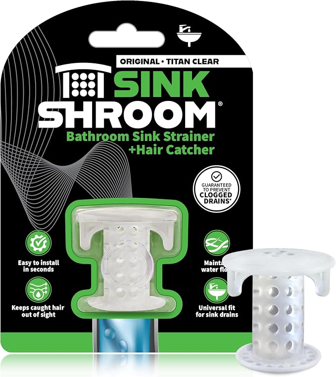 SinkShroom SSCLE988 The Revolutionary Sink Drain Protector Hair by TubShroom