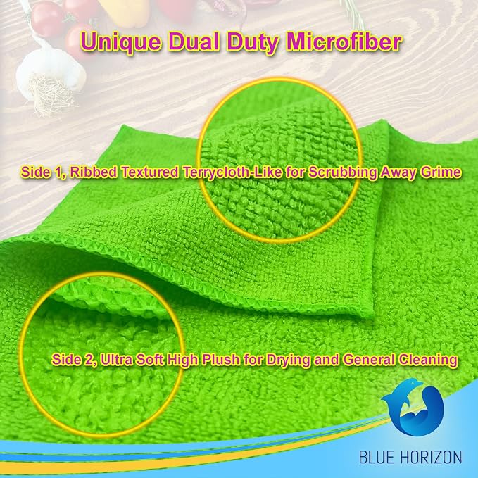 Large Microfiber Cleaning Towels, Ultra Soft Plush Washcloth Rag, Household and - Image 5