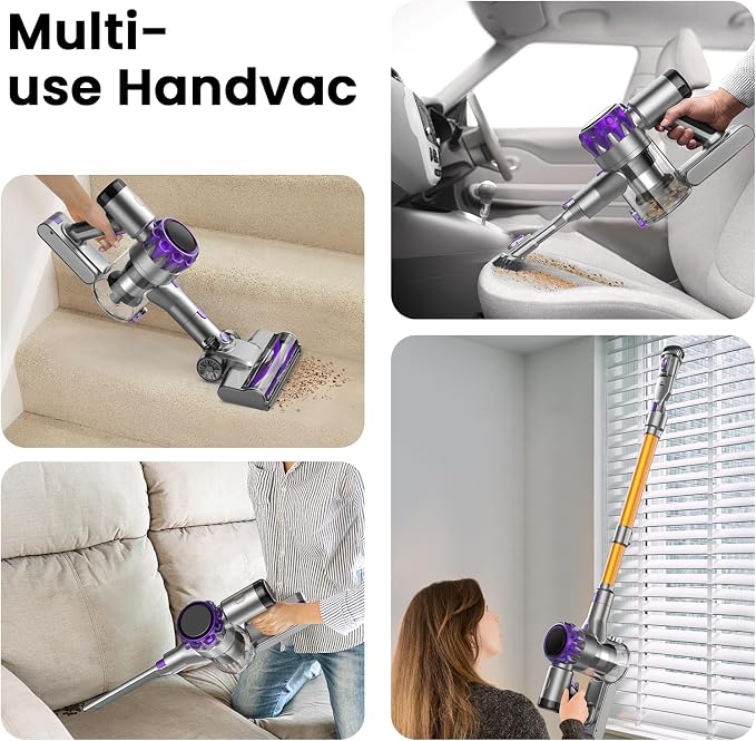 S3P Cordless Vacuum Cleaner, 45kPa Powerful Suction Vacuum Cleaners - Image 6