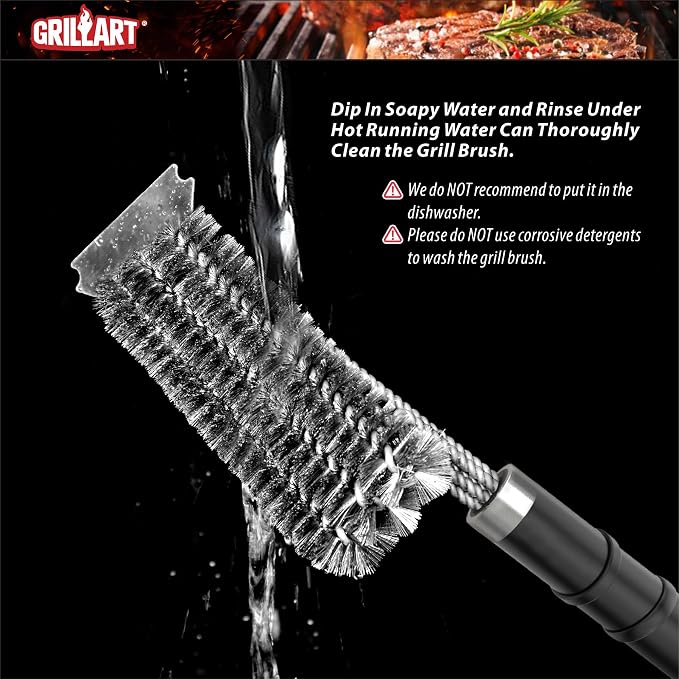 GRILLART Grill Brush and Scraper - Image 5