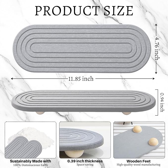 Instant Dry Sink Caddy Organizer, Fast Drying Sink Caddy, Water Absorbing Stone - Image 2
