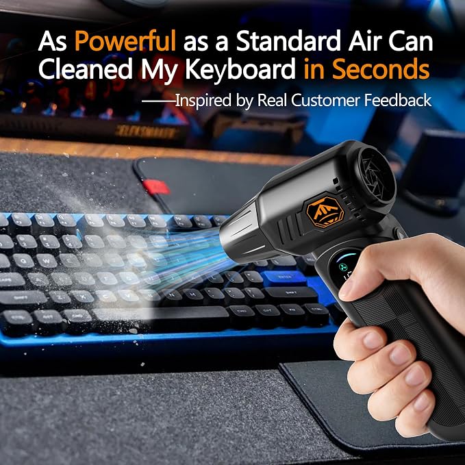 Compressed Air Duster 150000 RPM, Cordless Electric Air Blower - Image 3