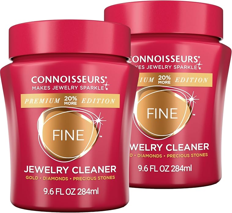 CONNOISSEURS Premium Edition Jewelry Cleaner, Value Size 9.6oz by CONNOISSEURS