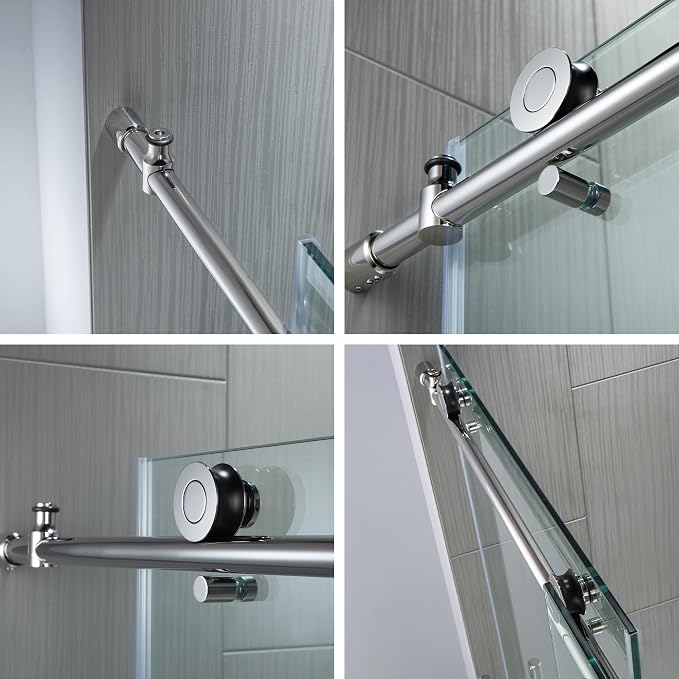 WOODBRIDGE MBSDC6062-C Frameless Sliding Glass Tub Door | 56"-60"W x 62"H | - Image 9