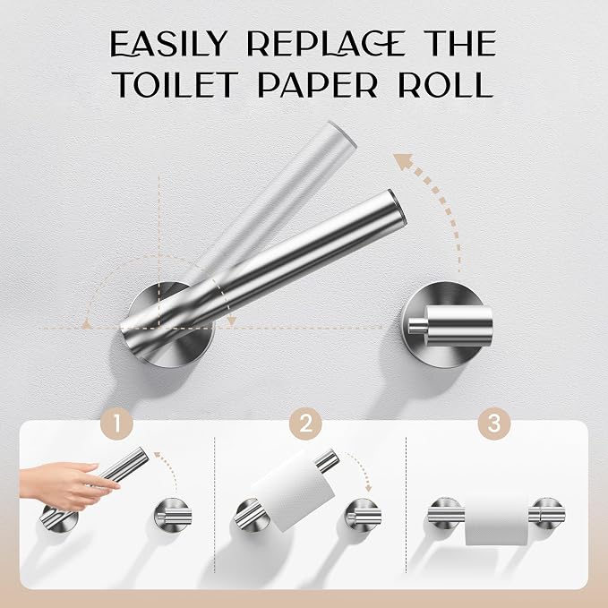 Day Moon™ Polished Chrome Toilet Paper Holder - Image 3