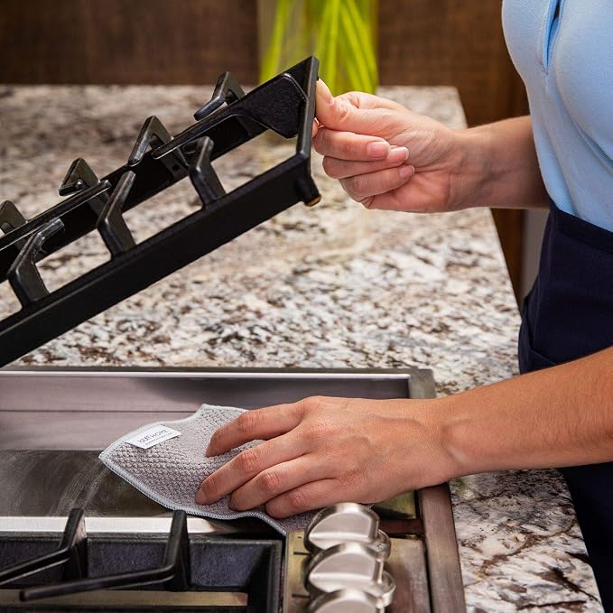 Microfiber Dish Cloths | Scrubs & Cleans: Dishes, Stove Tops | Easy Rinsing | - Image 6