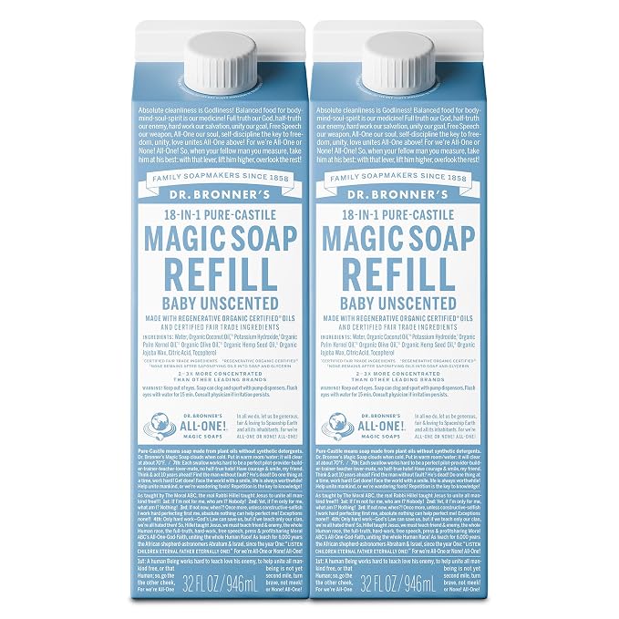 Dr. Bronner's Magic Soap-Pure-Castile Liquid Refill by DrBronners