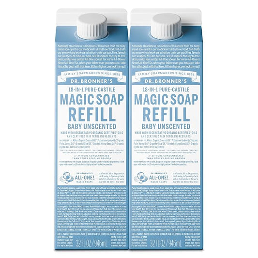 Dr. Bronner's Magic Soap-Pure-Castile Liquid Refill by DrBronners