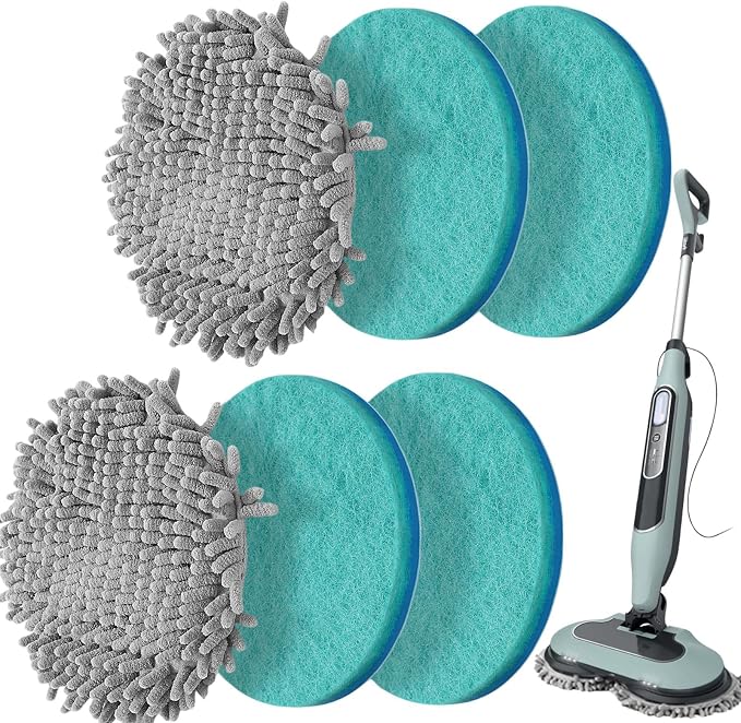 6 Packs Steam&Scrub Mop Pads Replacement Power Pads Compatible by Frescares