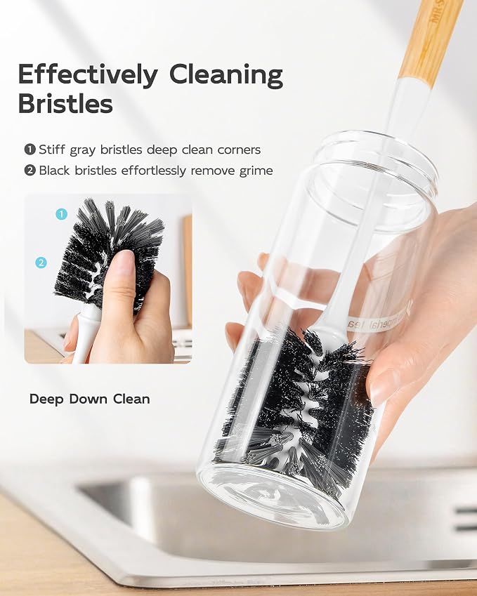 MR.SIGA Water Bottle Brush, Long Handle Bottle Brush - Image 4