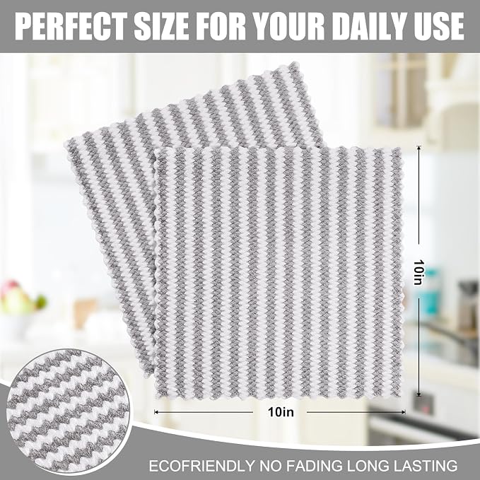 Homaxy 24 Pack Kitchen Dish Cloths, Ultra Soft and Absorbent Dish Towels - Image 5