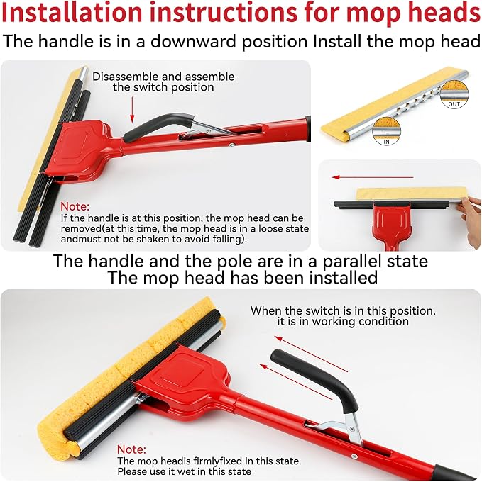 Compressed Cellulose Sponge Mop - Image 4