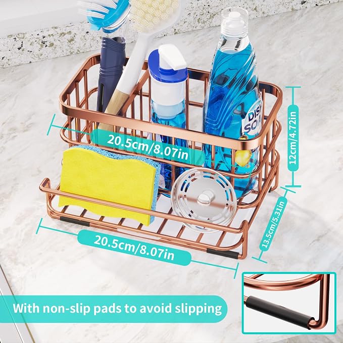 HapiRm Multifunctional Kitchen Sink Organizer, Large Sink Caddy - Image 6