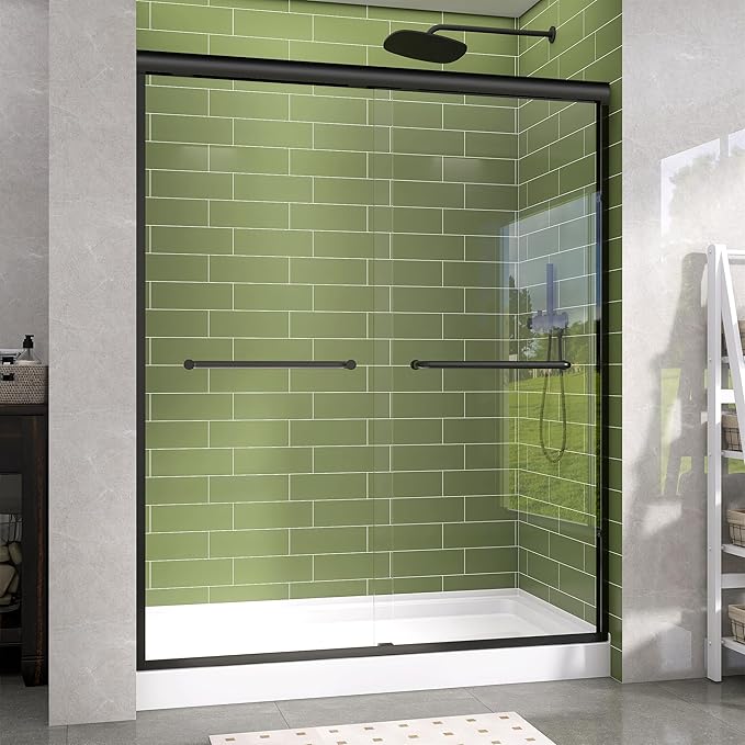 GETPRO Shower Door Double Sliding 57-60 in. W x 72 in. H Semi-Frameless Bypasss by GETPRODeluxeBathroomSolutionExpert