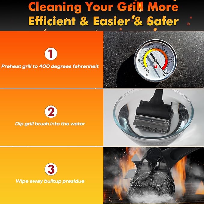 BBQ Grill Brush Bristle Free - Image 6