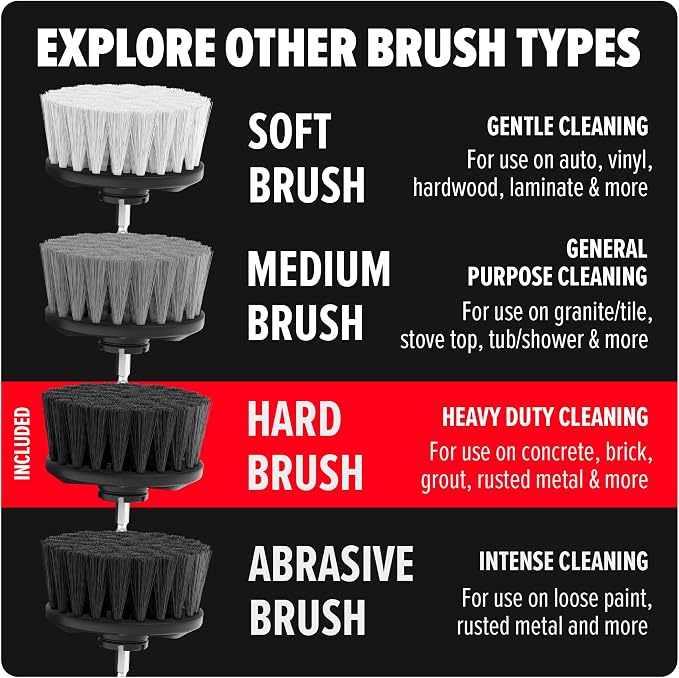 Dirt Devil Hard Bristle Cleaning Brush Set, 2 Piece, - Image 7