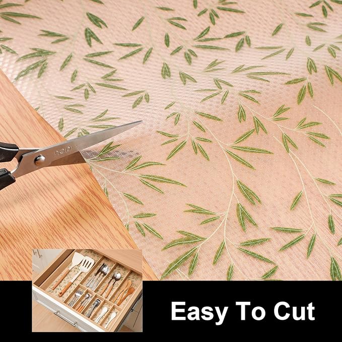 Cooyes Shelf Paper for Kitchen Cabinets Non Adhesive, Waterproof & Oil-Proof - Image 7