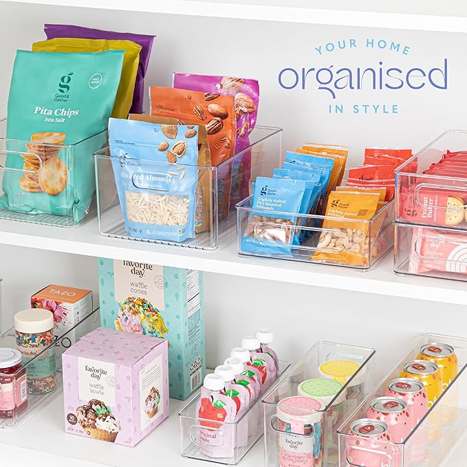 Plastic Food Storage 8 Pack Clear Container Bin - Image 7