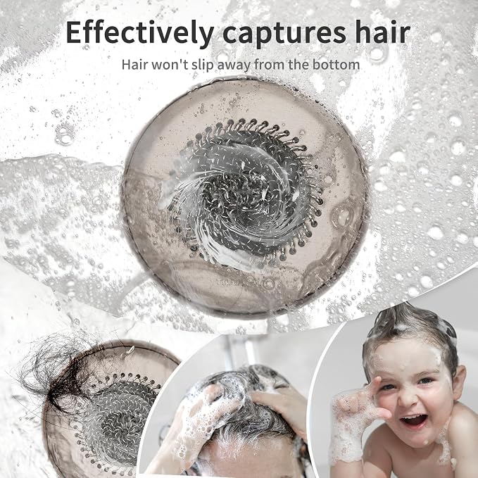 Shower Drain Hair Catcher, Fast Drainage & Easy Clean Bathtub Drain Cover - Image 4