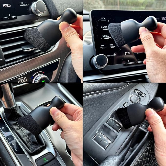 Car Detailing Brush, Soft Bristle Cleaning Brush, Scratch-Free Auto Duster Tool - Image 7