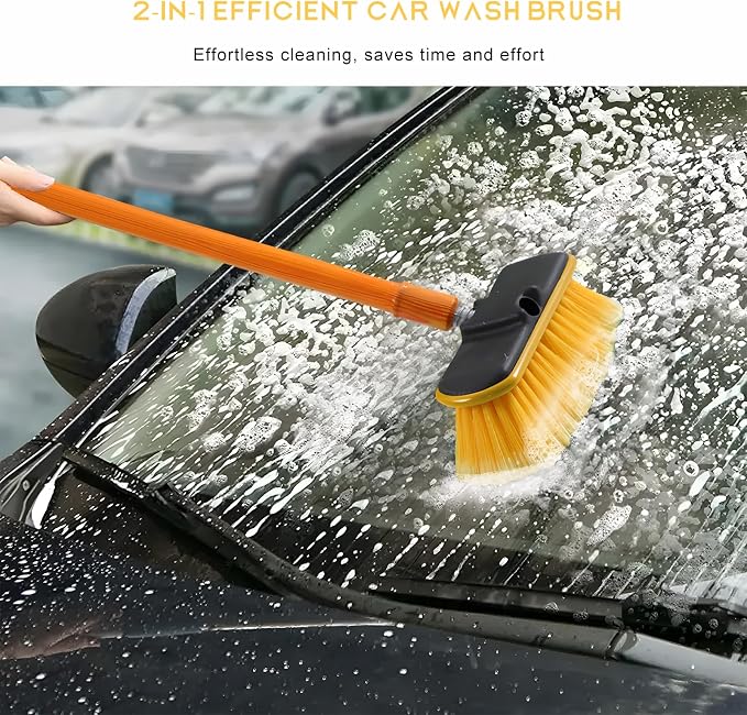 Car Wash Brush Head with Soft Bristle, Flow Thru Washing Brush Compatible with - Image 4