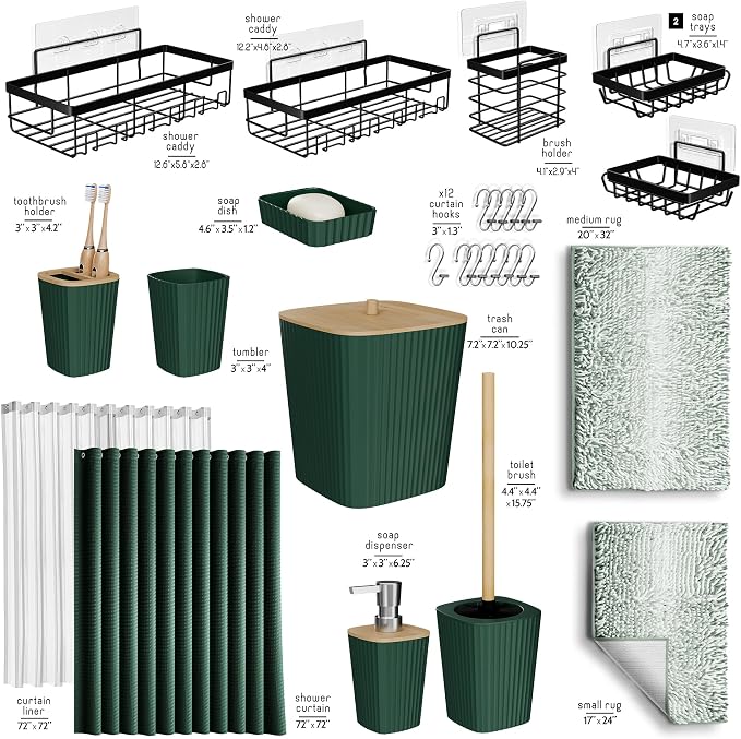 Clara Clark Bathroom Accessories Set - Image 3