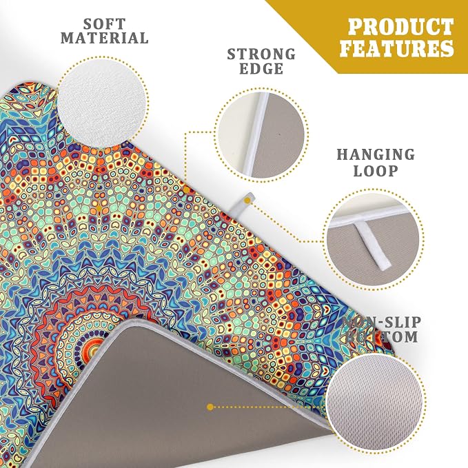 Bohemian Mandala Dish Drying Mat - Image 4