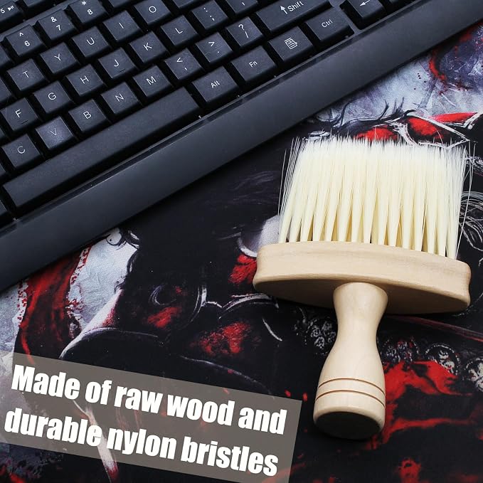 Keyboard Cleaning Brush Anti-Static Wooden Laptop PC Keyboard Cleaner Narrow - Image 5