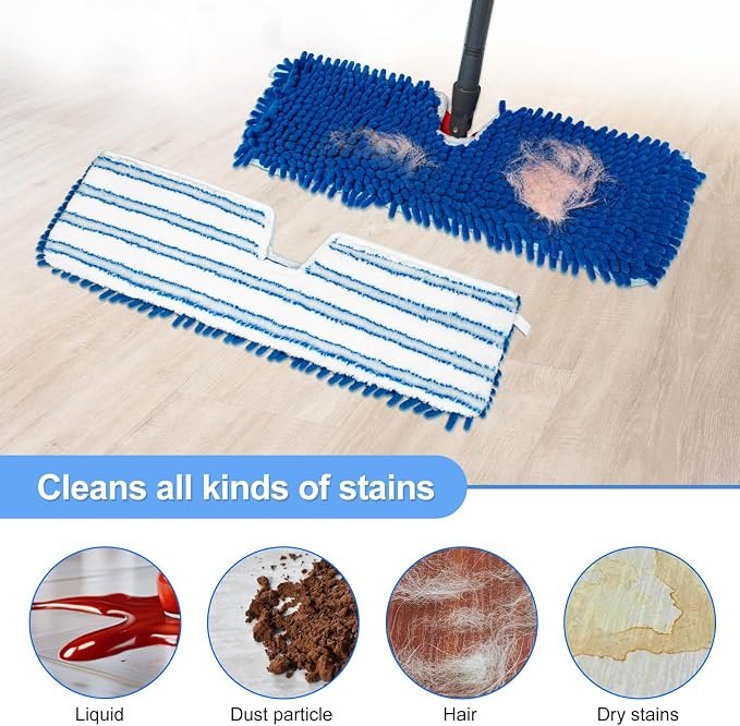 3 Pack Mop Heads Replacements for Ocedar Dual-Action Microfiber Flip Mop - Image 4