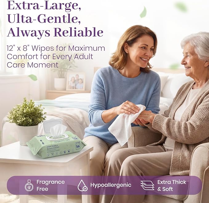 X Large Wet Wipes for Adults - Image 8