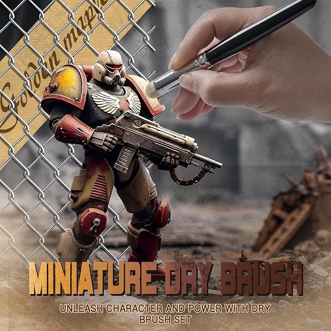 Golden Maple Miniature Paint Brushes Drybrush-10pcs Micro Detail Paint Brush Set - Image 2