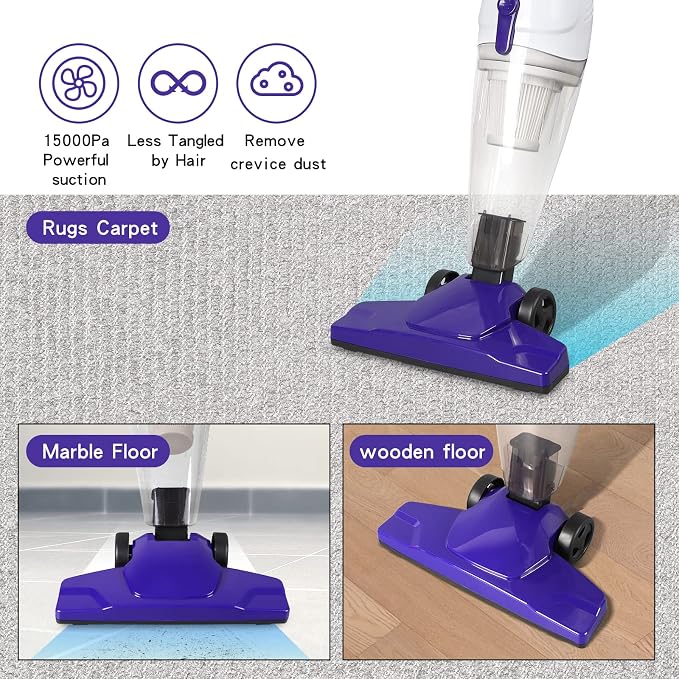 Intercleaner Corded Vacuum Cleaner, 15KPa Powerful Suction - Image 2