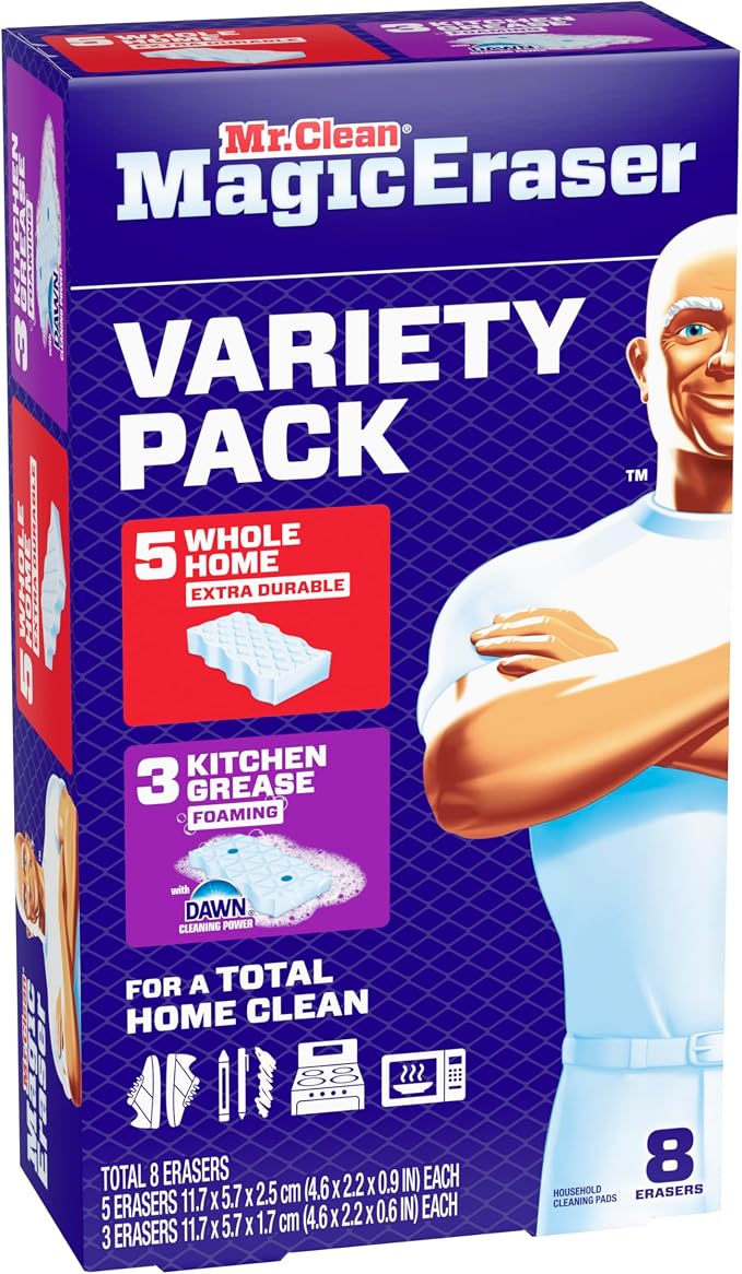 Mr. Clean Magic Eraser Sponge, All Purpose Cleaner, Cleaning Scrubber, Shower - Image 10