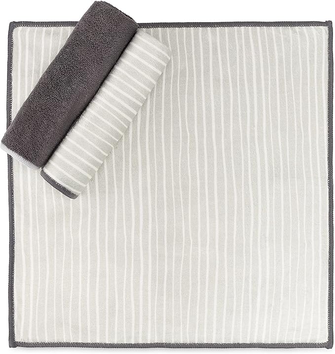 Full Circle Renew Collection All-Purpose Recycled Microfiber Cloths, Stripes - Image 9