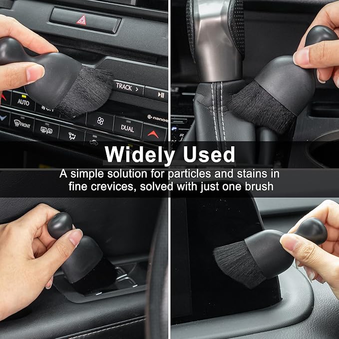GaRhomxy Car Detailing Brushes, Car Interior Dust Sweeping Soft Brush, Soft - Image 5