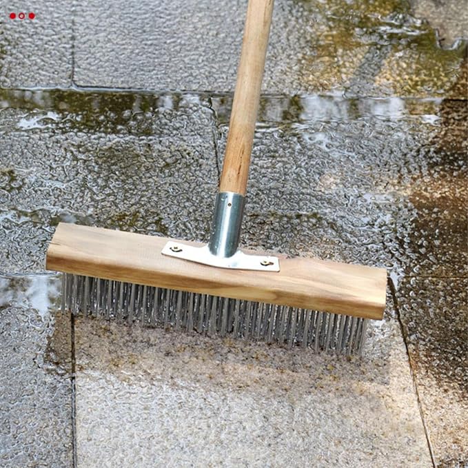 Vikye Scrub Brush with Long Handle, 7.9inch Heavy Duty Floor Scrubber Brush - Image 8
