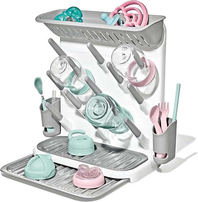 OXO Tot Expandable Drying Rack – Space-Saving Drying Rack | Newborn and Baby by OXO