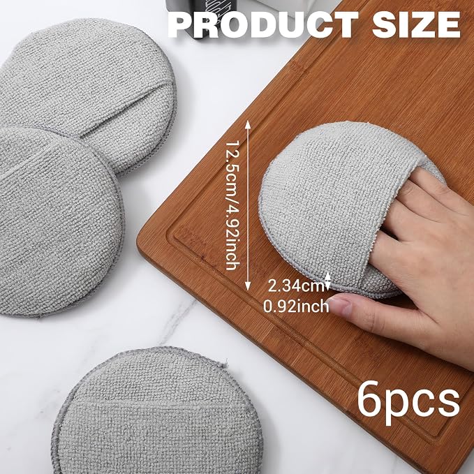 6Pcs Microfiber Applicator Pads - Image 2
